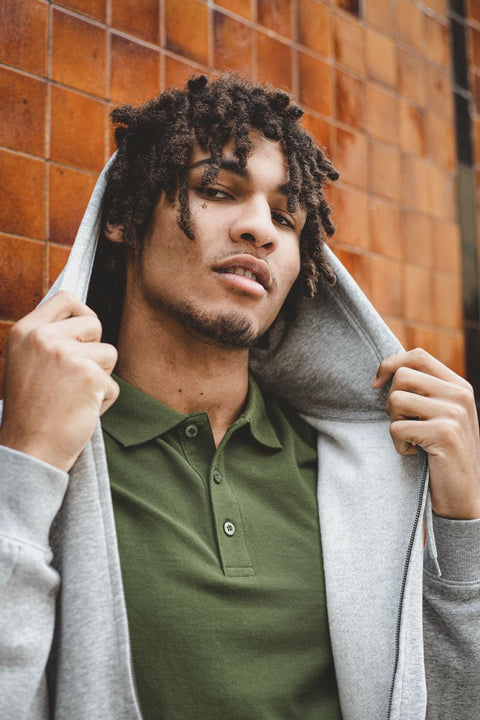 MEN'S FULL ZIP HOODIE TRACKSUIT TOP, NAVY - Toplook London