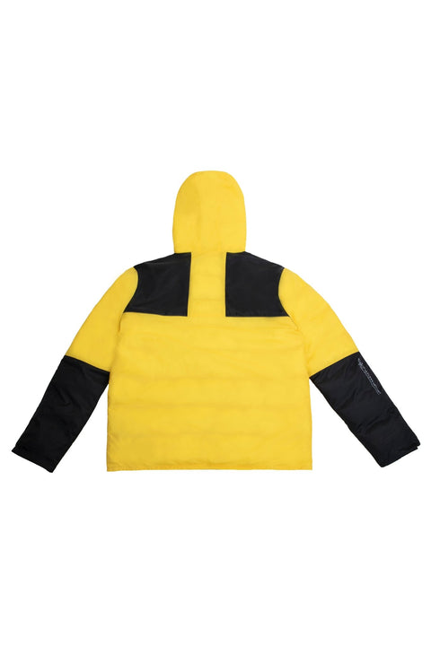 Puffer jacket with Panel details in yellow - Toplook London