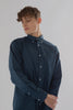 Regular Fit Oxford Cotton Long Sleeve Formal Smart Business Mens Shirt Denim Blue Colour - Toplook London