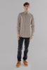 Regular Fit Oxford Cotton Long Sleeve Formal Smart Business Mens Shirt Sand Colour - Toplook London