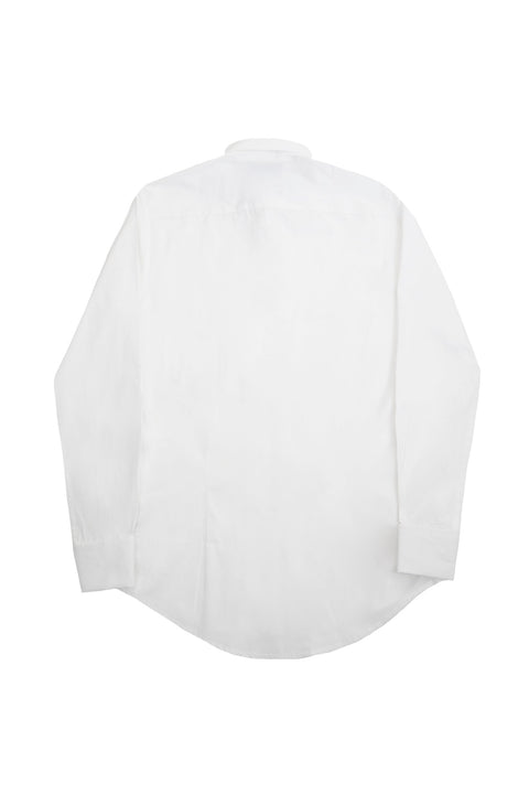 Regular Fit Oxford Cotton Long Sleeve Formal Smart Business Mens Shirt White Colour - Toplook London