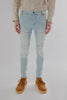 Smart 3D Ripped Slim Fit Jeans in Light Blue - Toplook London