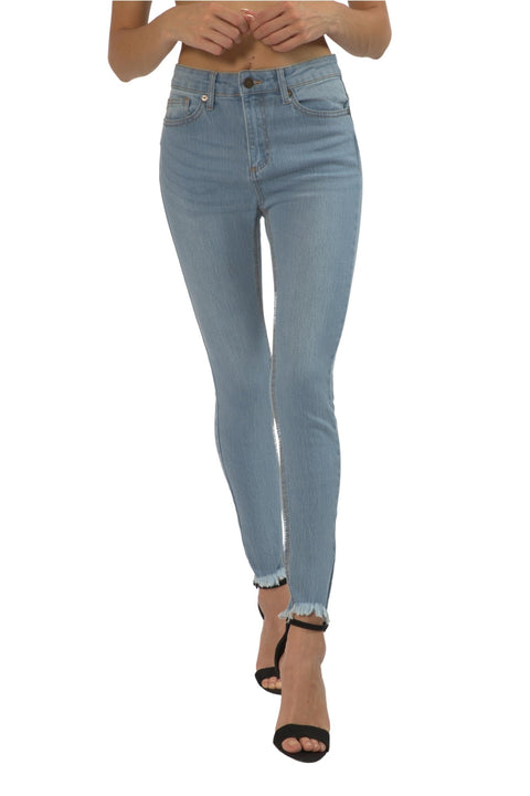 TOPLOOK Women's Shaping Midrise Skinny Jeans, Light Blue - Toplook London
