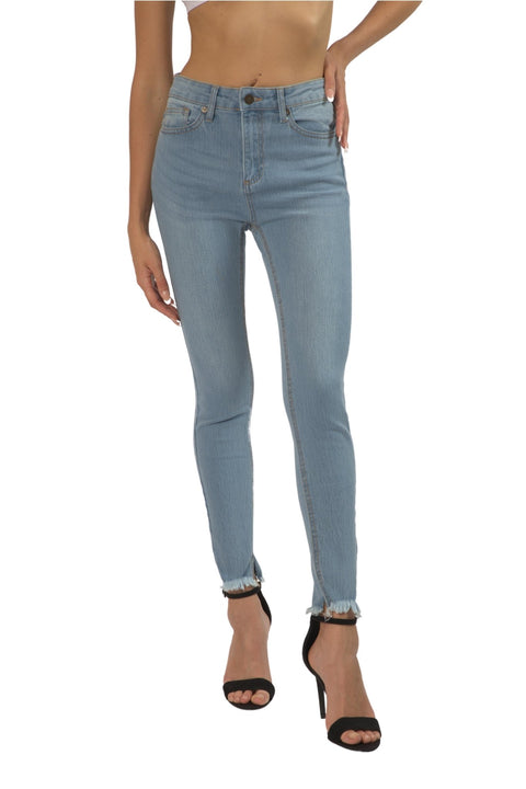 TOPLOOK Women's Shaping Midrise Skinny Jeans, Light Blue - Toplook London