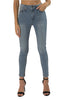 TOPLOOK Women's Skinny Midrise Stretch Jeggings, Mid Blue - Toplook London