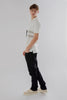 Vertical Panel Polo Shirt in grey marl - Toplook London