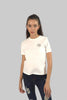 Women's Vintage Graphic Crew Neck T-Shirt, White - Toplook London